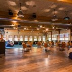 Dining area at Roosta Holiday Village in Estonia