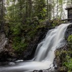 Komulankongas waterfall in the Kainuu region of Finland