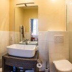 Guestroom Eymet bathroom at Les Magnolias, The Dordogne