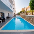 Swimming pool at Hotel Alexis in Crete, Greece