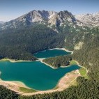 Panorama of Black Lake at Durmitor National Park, Montenegro