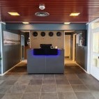 Reception desk at Vardø Hotel in Norway