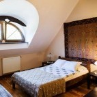 Double bedroom at Dwór Dobarz in Biebrza Marshes, Poland