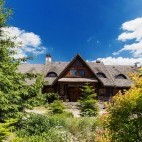 Exterior of Dwór Dobarz in Biebrza Marshes, Poland