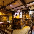 Restaurant at Dwór Dobarz in Biebrza Marshes, Poland