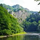 Pieniny Mountains and Dunajec river gorge in Poland