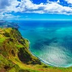 Aerial of Cabo Girao in Madeira