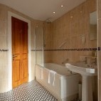 Bathroom at Grant Arms Hotel in Grantown-on-Spey, Scotland.