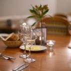 Restaurant at Grant Arms Hotel in Grantown-on-Spey, Scotland.