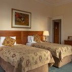 Superior bedroom at Grant Arms Hotel in Grantown-on-Spey, Scotland.