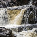 Waterfall in Inverkirkaig, Scotland