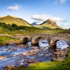 Sligachan on the Isle of Skye in Scotland