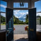 View from Duisdale House Hotel on the Isle of Skye, Scotland.