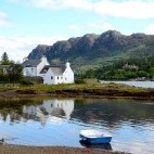 Plockton Bay on the Isle of Skye in Scotland