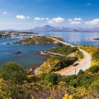 Bridge to the Isle of Skye in Scotland