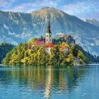 Pilgrimage Church of the Assumption of Mary in Lake Bled, Slovenia