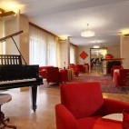 Red Bar at Vila Bled in Slovenia