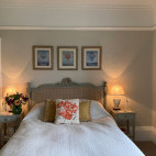 Amber bedroom at Warmwell House in Dorset, the UK.