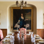 Dining room at Warmwell House in Dorset, the UK.
