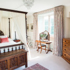 Master bedroom at Warmwell House in Dorset, the UK.