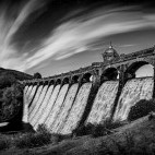 Craig Goch Dam in Elan Valley, Wales.