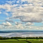 View over Morecambe Bay Estuary in Lancashire