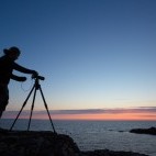 Alex Hyde photographing on Isle of Mull, Scotland
