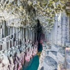 Fingal's cave on Isle of Staffa, Scotland.