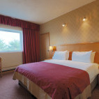 Double bedroom at Cabarfeidh Hotel in Stornoway, Scotland