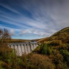 Craig Goch Dam in Elan Valley, Wales.