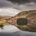 Elan Valley landscape in Wales.