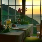 Dining room at The Druidstone Hotel in Wales