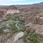 Aerial view of Parque Patagonia, Argentina.