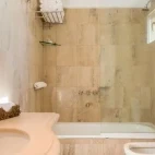 Executive studio bathroom at Loi Suites Recoleta Hotel in Buenos Aires, Argentina