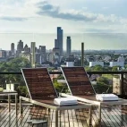 Roof terrace at The Alvear Palace Hotel in Buenos Aires, Argentina