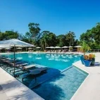 Swimming pool at Sanma Hotel in Iguaçu Falls, Brazil
