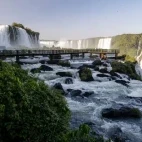 Walkway at the Iguaçu Falls in Brazil