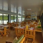 The restaurant area on Naturezas, Brazil