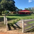 Entrance to SouthWild Pantanal Lodge, Brazil.