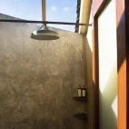 Outdoor shower at Altiplanico Easter Island Hotel