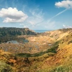 Rano Kau volcano caldera in Easter Island