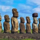 Moai statues on Easter Island
