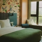 Bedroom at Hotel Bidasoa in Santiago, Chile