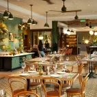 Restaurant at Hotel Bidasoa in Santiago, Chile