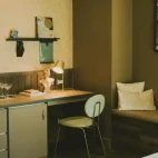 Desk in a standard room at Hotel Bidasoa in Santiago, Chile