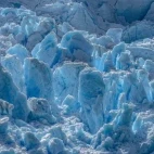 An ice field in Patagonia, Chile.