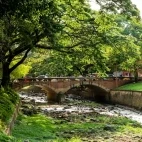 The Cali River in Cali, Colombia.