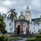 Plaza Grande & Metropolitan Cathedral in Quito Old Town, Ecuador