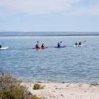 Kayaking in the Sea of Cortez, Mexico.