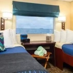 The navigator cabin on Safari Voyager, with twin beds.